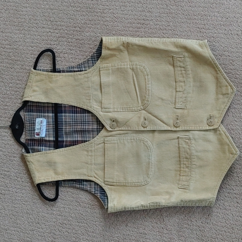 Vintage Corduroy Western Button-up Vest medium - Picture 1 of 6